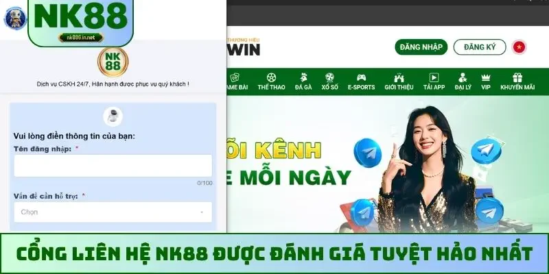 Cổng liên hệ NK88 được đánh giá tuyệt hảo nhất