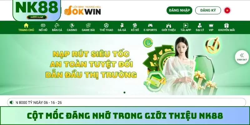 Cột mốc đáng nhớ trong giới thiệu NK88